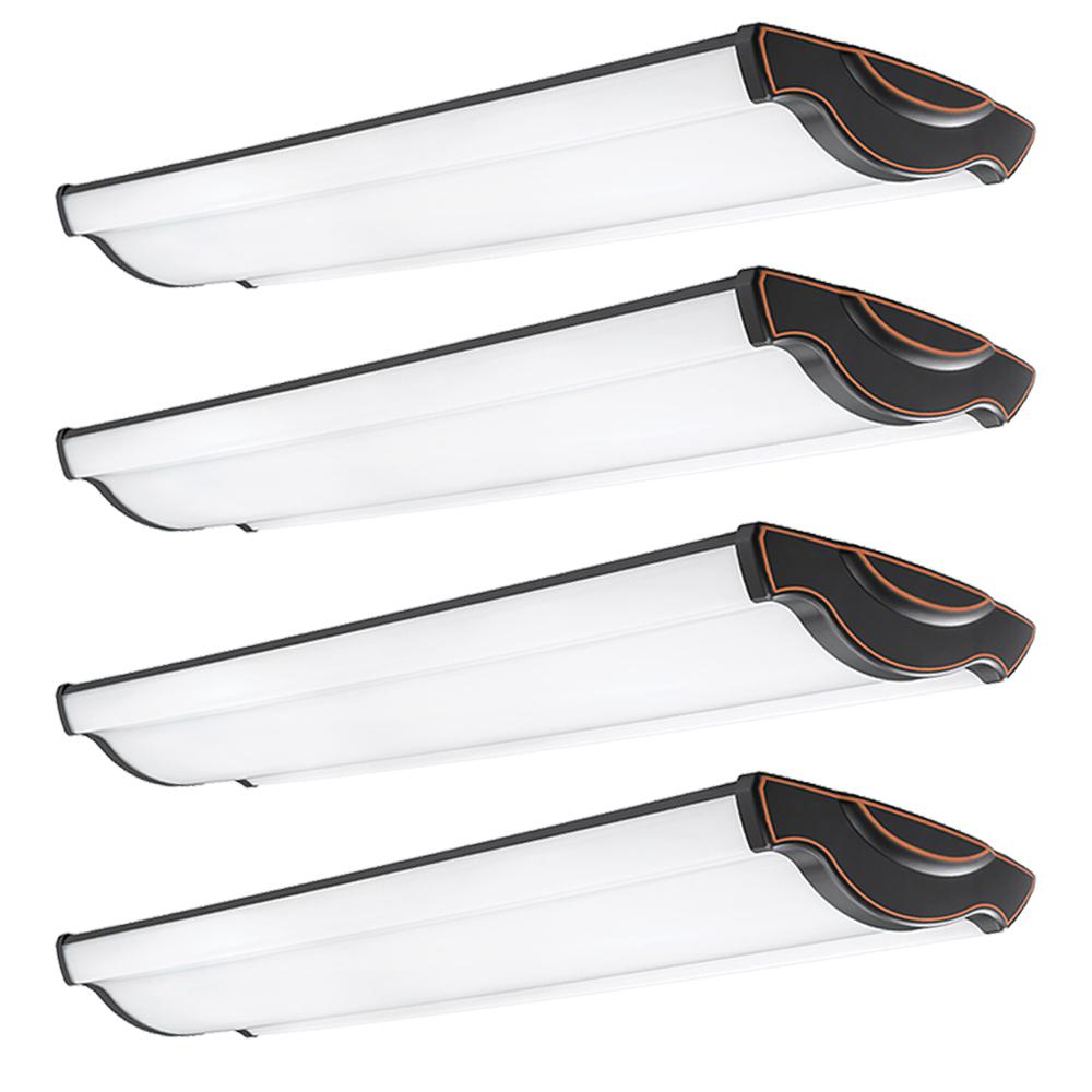 Hampton Bay 4 ft. Vintage Inspired Oil Rubbed Bronze Selectable LED