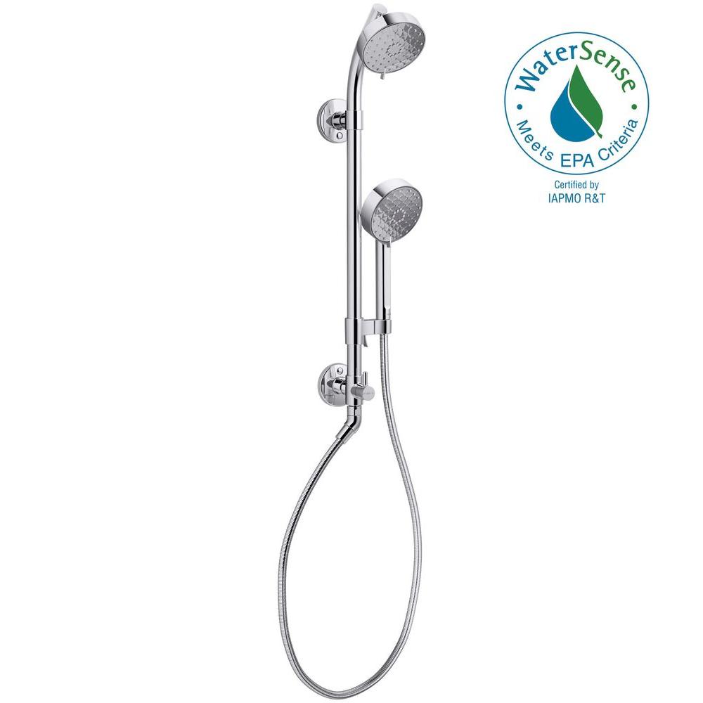 KOHLER Awaken 3Spray Wall Bar Shower Kit in Polished ChromeK76471CP
