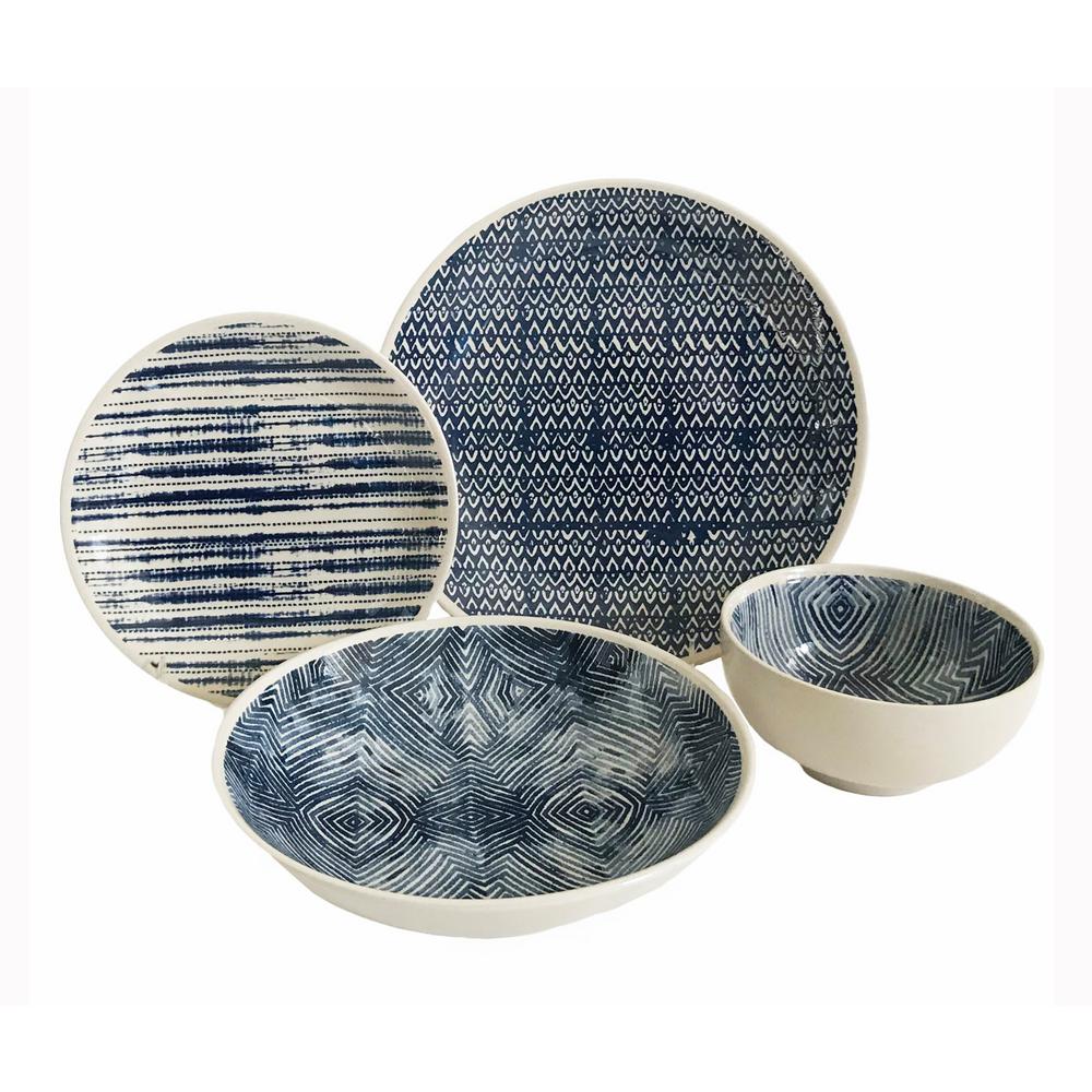 BAUM Dalton 16-Piece Blue Dinnerware Set-DAL16B - The Home Depot BAUM Dalton 16-Piece Blue Dinnerware Set-DAL16B - The Home Depot