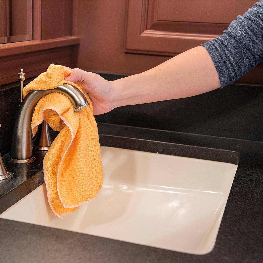 Edenstar Microfiber Cleaning Cloths 16 x 16 extra thick Cleaning Towels Kitchen Strong Water Absorbent Cloth Cleaning Rags 300gsm Home Soft Microfiber Towel Window Wash Cloth for Car Pack of 6