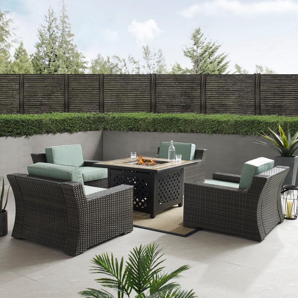 Crosley Furniture Beaufort 5 Piece Wicker Patio Fire Pit Seating Set With Mist Cushions Ko70180br The Home Depot - Beaufort 10 Patio Furniture Crosley Furniture Beaufort 5 Piece Wicker Patio Fire Pit Seating Set With Mist Cushions Ko70180br The Home Depot - Beaufort 10 Patio Furniture
