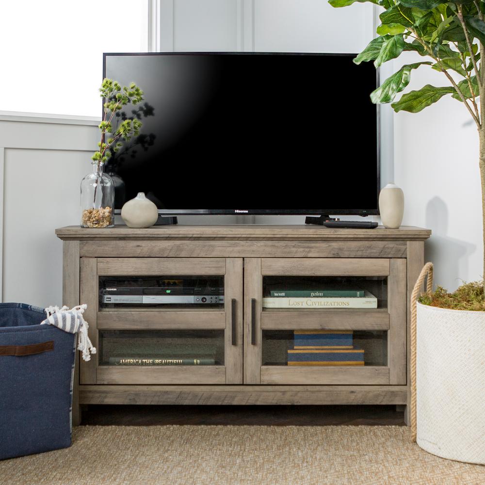 Gray Tv Stands Living Room Furniture The Home Depot