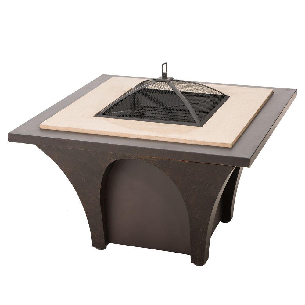 Sunjoy Artemus 42 In Steel Fire Pit