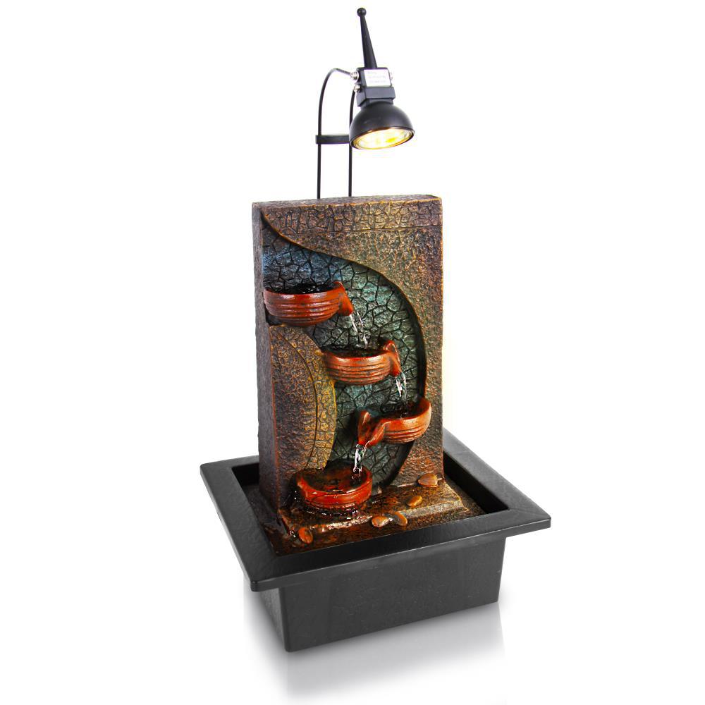 Serenelife Relaxing Tabletop Decoration Water Fountain Sltwf83led Relaxing Tabletop Decoration Water Fountain