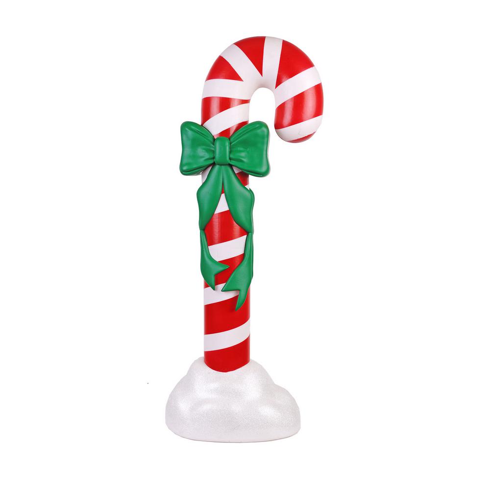 Home Accents Holiday 42 in. Blow Mold Candy Cane with C7 Bulb-8249 ...