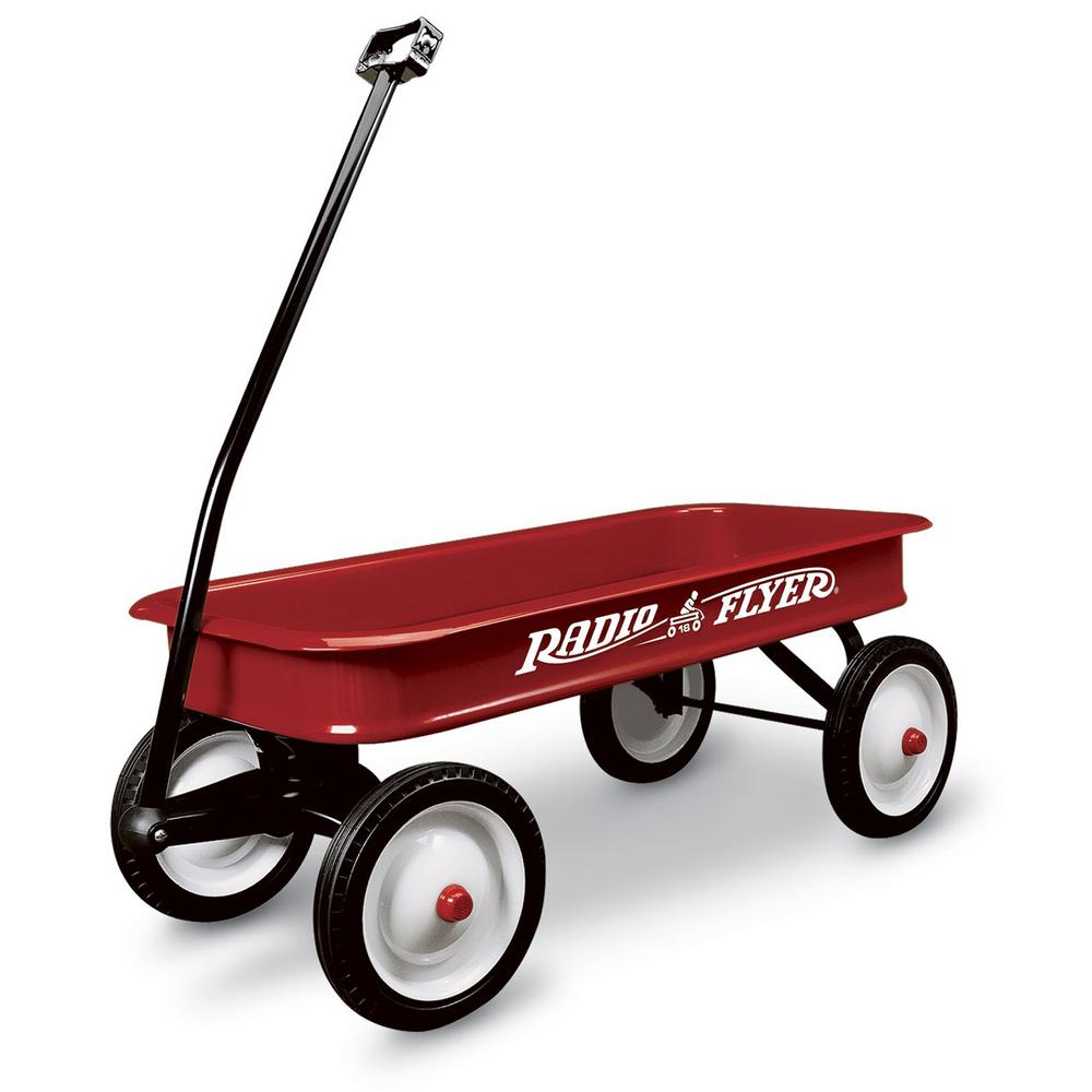 old red wagon