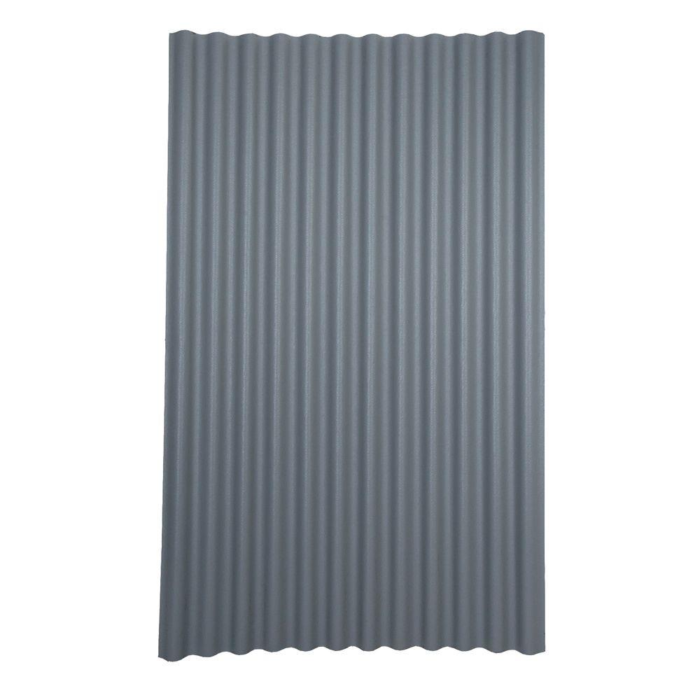 Ondura 6 ft. 7 in. x 4 ft. Asphalt Corrugated Roof Panel ...