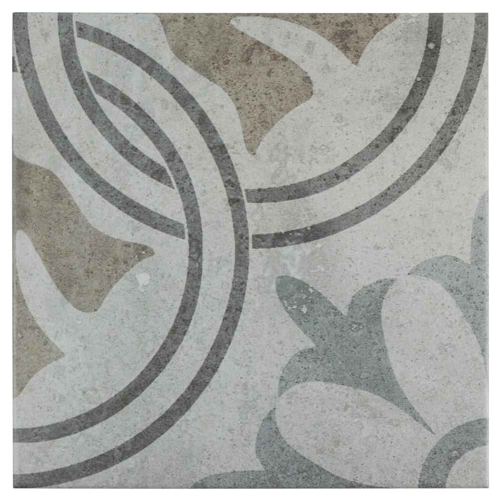 Merola Tile Llanes Perla Valencia Encaustic 131/8 in. x 131/8 in. Ceramic Floor and Wall Tile