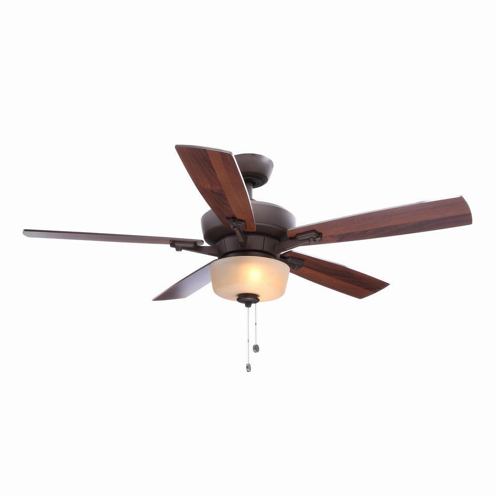 Hampton Bay Copperhead 52 in. Indoor/Outdoor Weathered Copper Ceiling ...