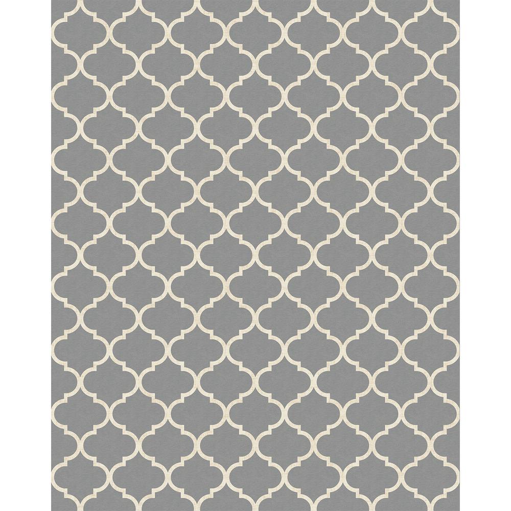 Machine Washable Area Rugs The Home Depot Washable Moroccan Trellis Lt Grey 8 Ft X 10 Area Rug