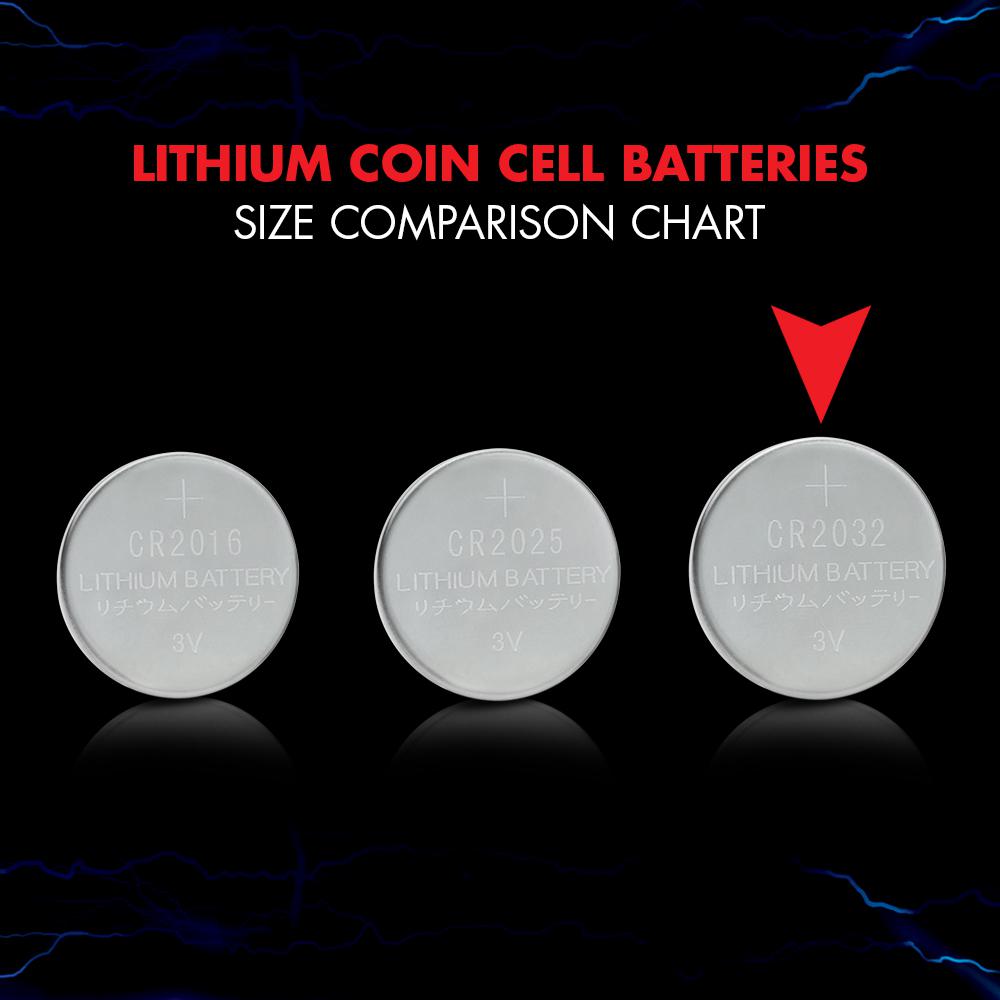 lithium button battery sizes