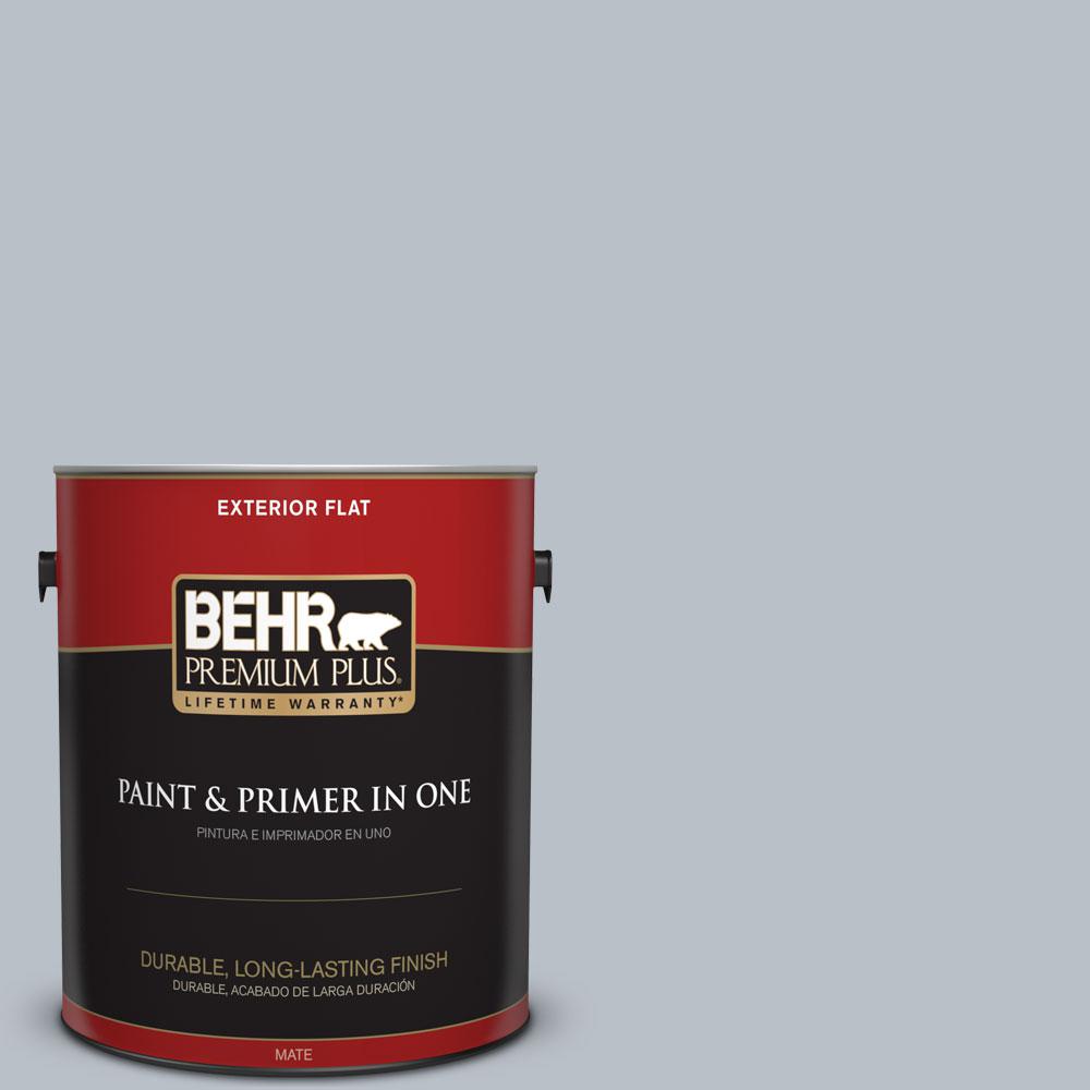BEHR MARQUEE 1gal. 750E3 Skyline Steel Flat Exterior Paint445001 The Home Depot