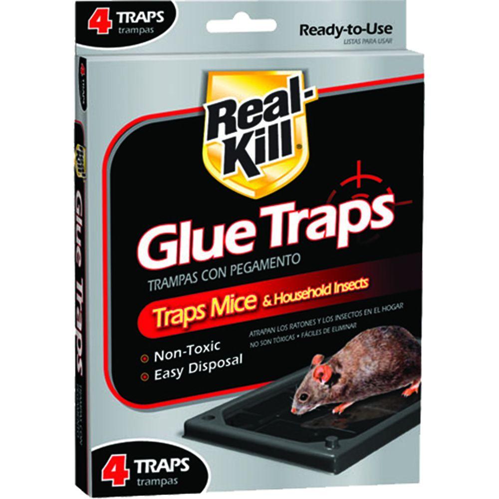 Real-Kill Mouse Glue Traps (4-Pack)-HG-10095-3 - The Home ...