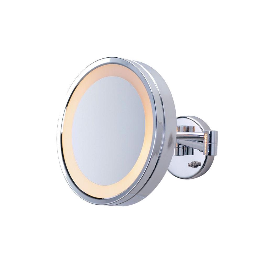 Jerdon 8 5 In Lighted Wall Makeup Mirror Bronze Corded Hl75bz Lighted Wall Makeup Mirror