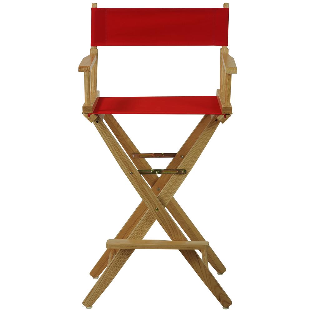 American Trails 30 in. ExtraWide Natural Wood Frame/Red Canvas Seat