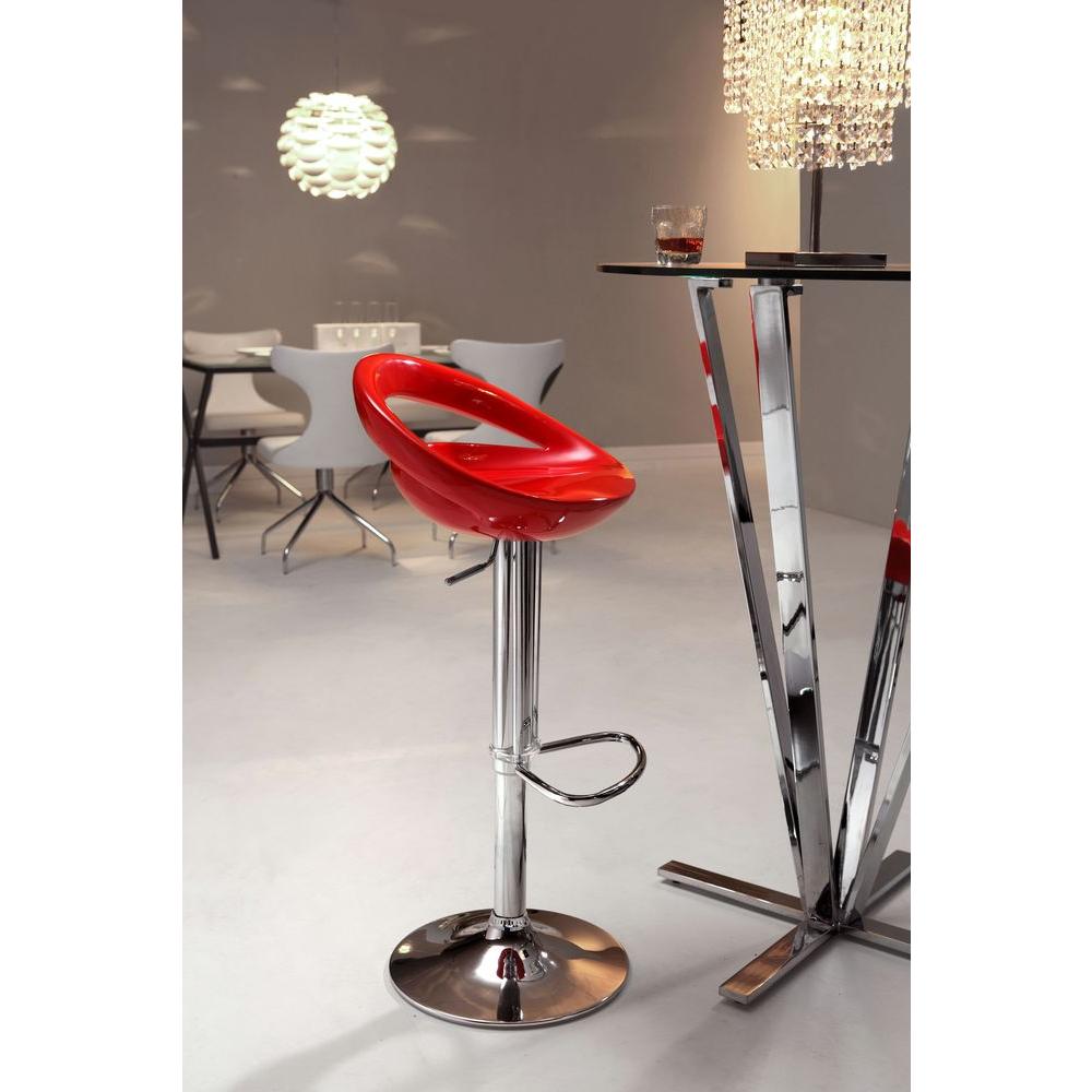 Zuo Tickle Adjule Height Chrome Bar Stool 300022 The Home Depot Zuo Tickle Adjule Height Chrome Bar Stool