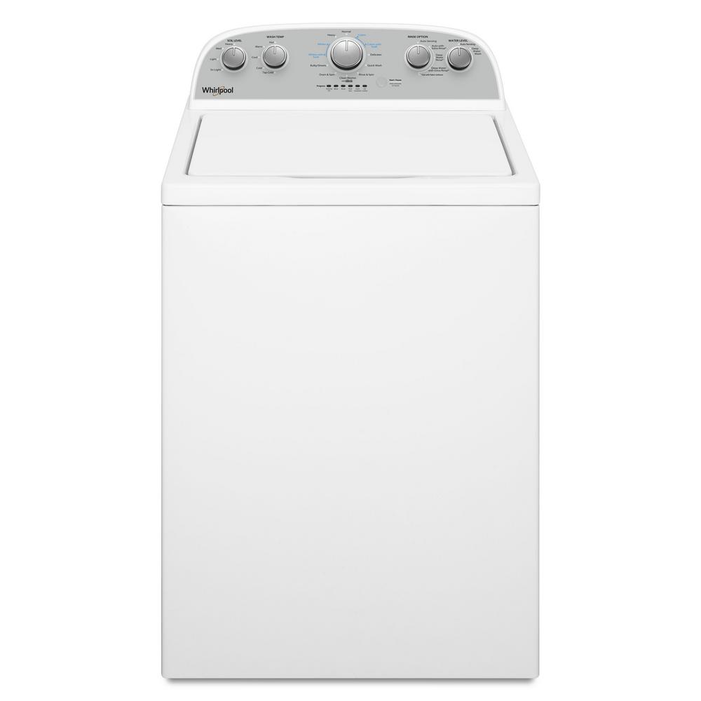 Whirlpool 3.8 cu. ft. High-Efficiency White Top Load Washing Machine with Soaking Cycles