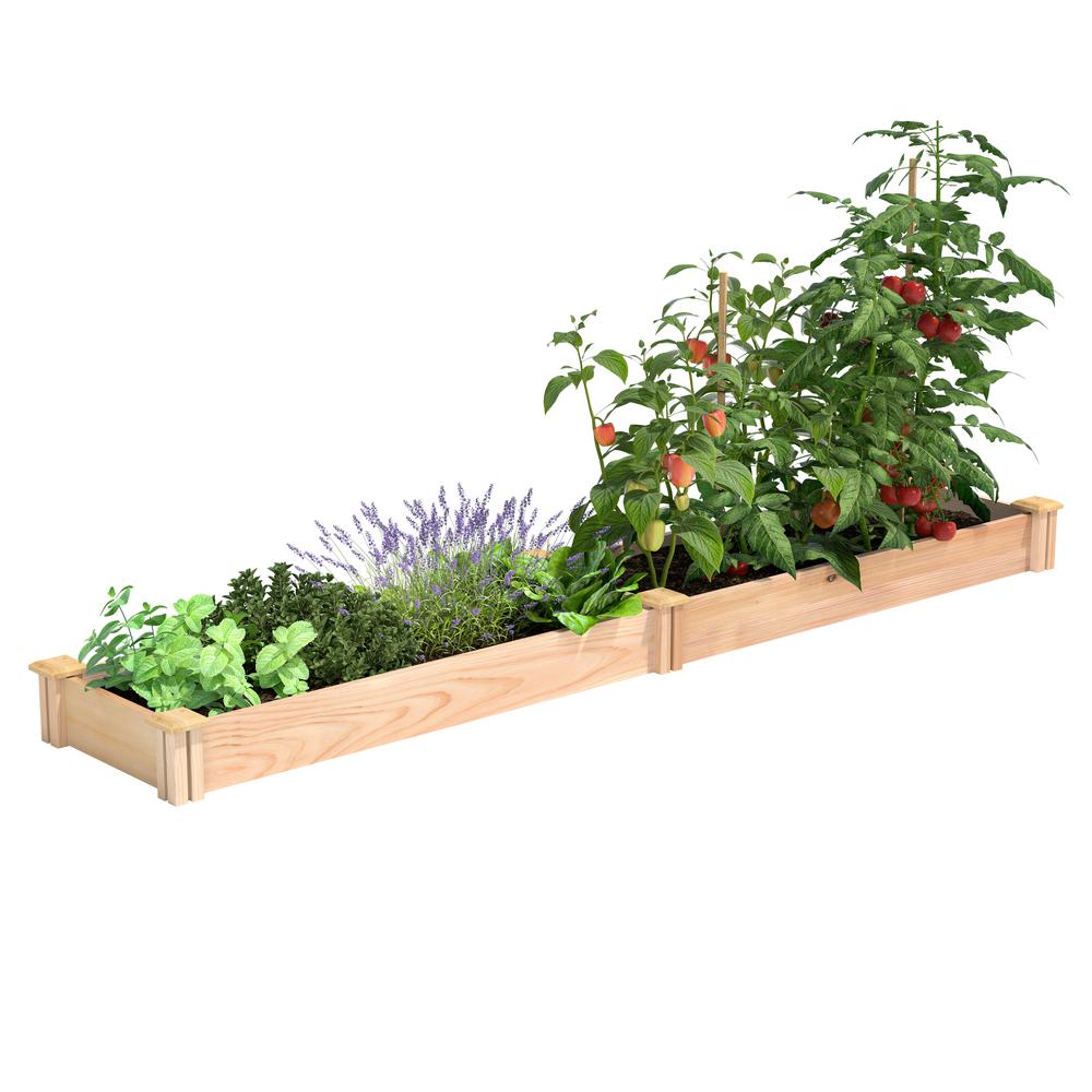 Greenes Fence 16 In X 8 Ft 5 Premium Cedar Raised Garden Bed Rc16966p The Home Depot - Home Depot Garden Bed Fencing Greenes Fence 16 In X 8 Ft 5 Premium Cedar Raised Garden Bed Rc16966p The Home Depot - Home Depot Garden Bed Fencing