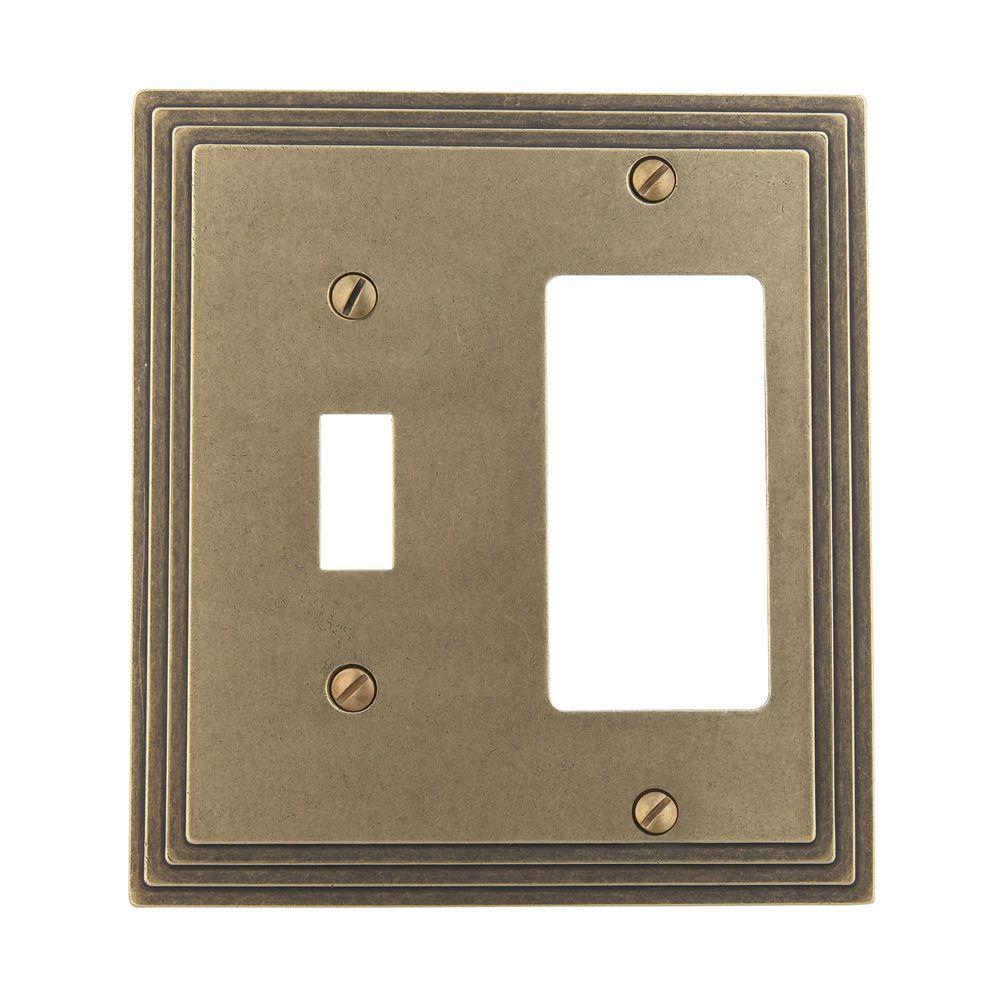Amerelle Steps 1 Toggle Decora Switch Wall Plate Rustic Br Amerelle Steps 1 Toggle Decora Switch Wall Plate Rustic Br