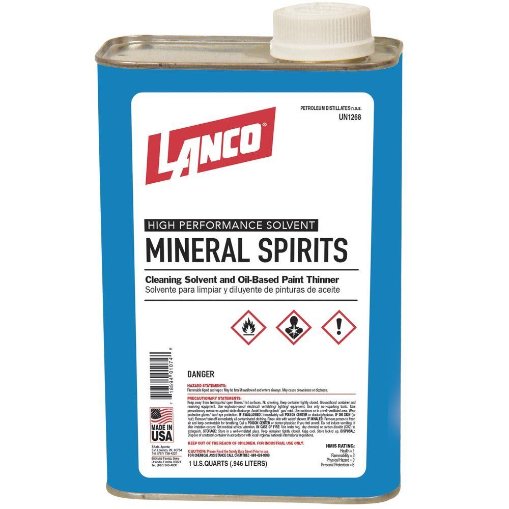 Lanco 1 qt. Mineral Spirits-MS107-5 - The Home Depot
