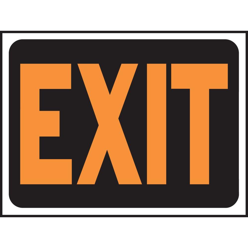 HYKO 9 in. x 12 in. Plastic Exit Sign3003 The Home Depot