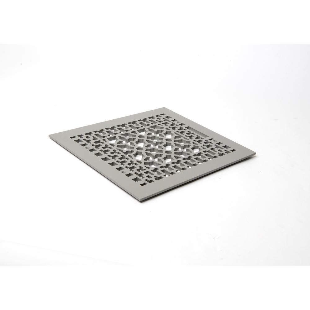 Reggio Registers Scroll 14 In X 10 In Aluminum Grille Without Mounting Holes Gray 1216 Anh The Home Depot
