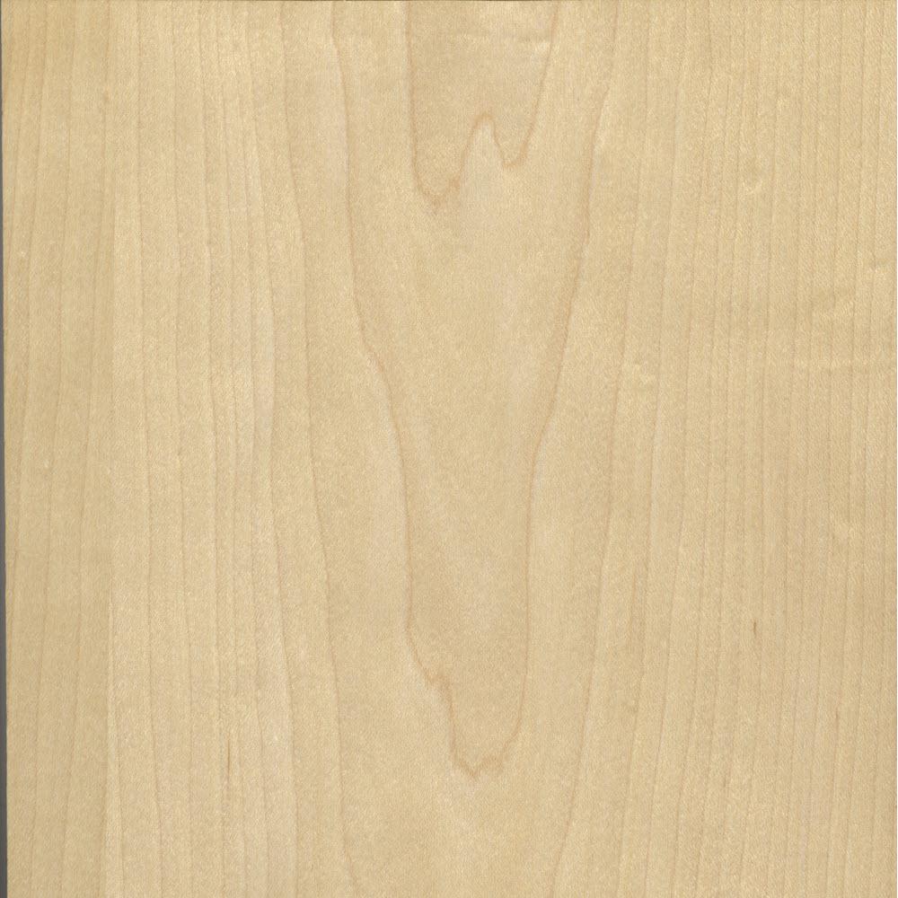 PureEdge 24 in. x 96 in. White Maple Real Wood Veneer with Wood Back ...