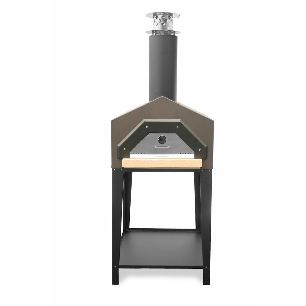 Sunjoy 40.5 in. x 30 in. Outdoor Wood Burning Pizza Oven110705001