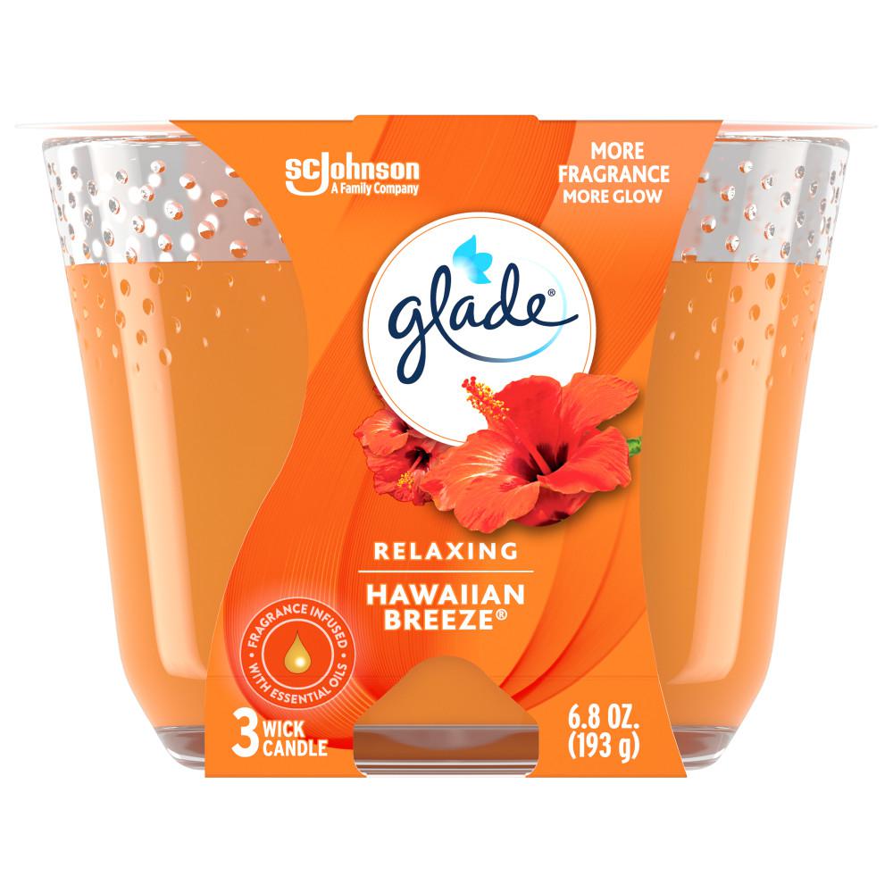 Glade 6.8 oz. Hawaiian Breeze 3 Wick Candle318078 The Home Depot