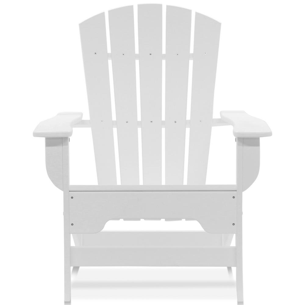 Durogreen Boca Raton White Recycled Plastic Adirondack Chair