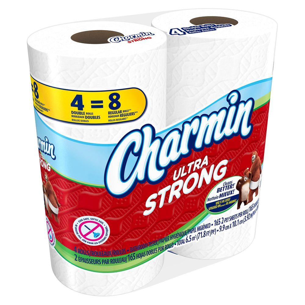 Charmin Ultra Strong Bath Tissue (4 Rolls)-003700086502 - The Home Depot