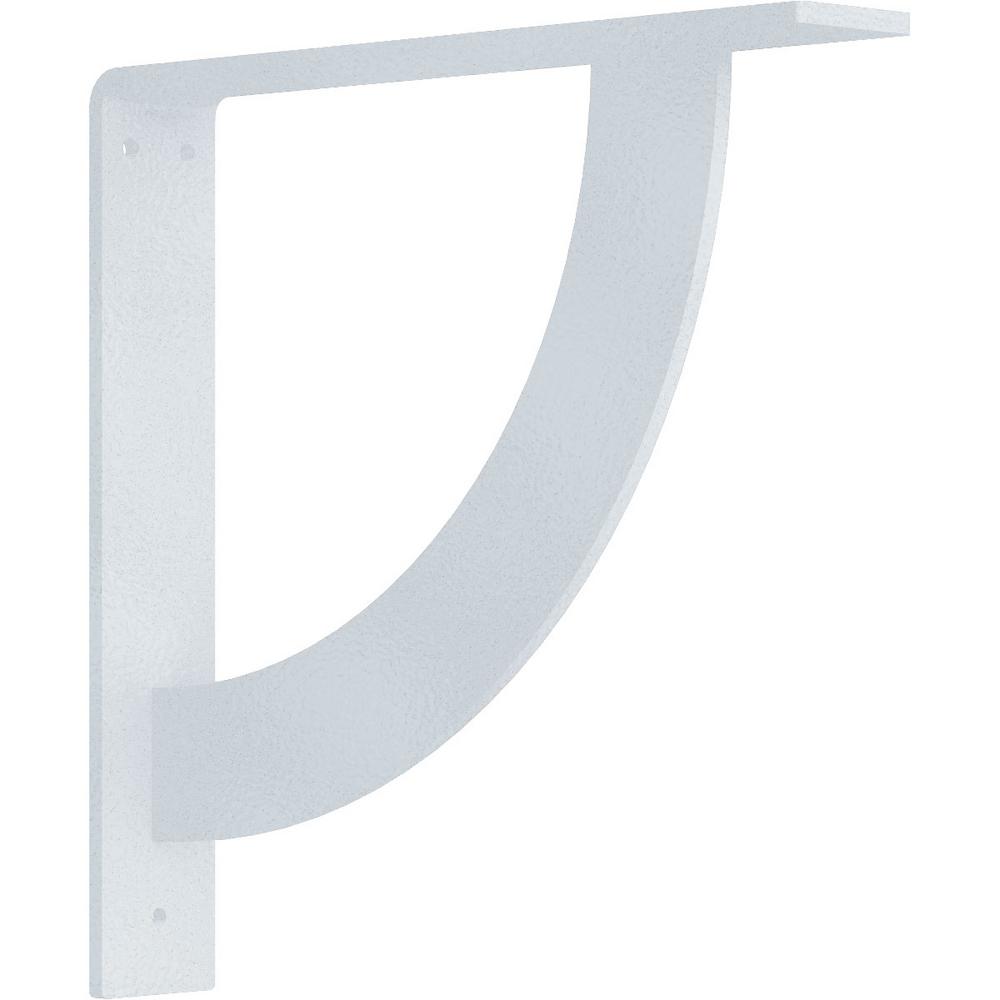 Ekena Millwork 2 in. x 12 in. x 12 in. Steel Hammered White Stockport