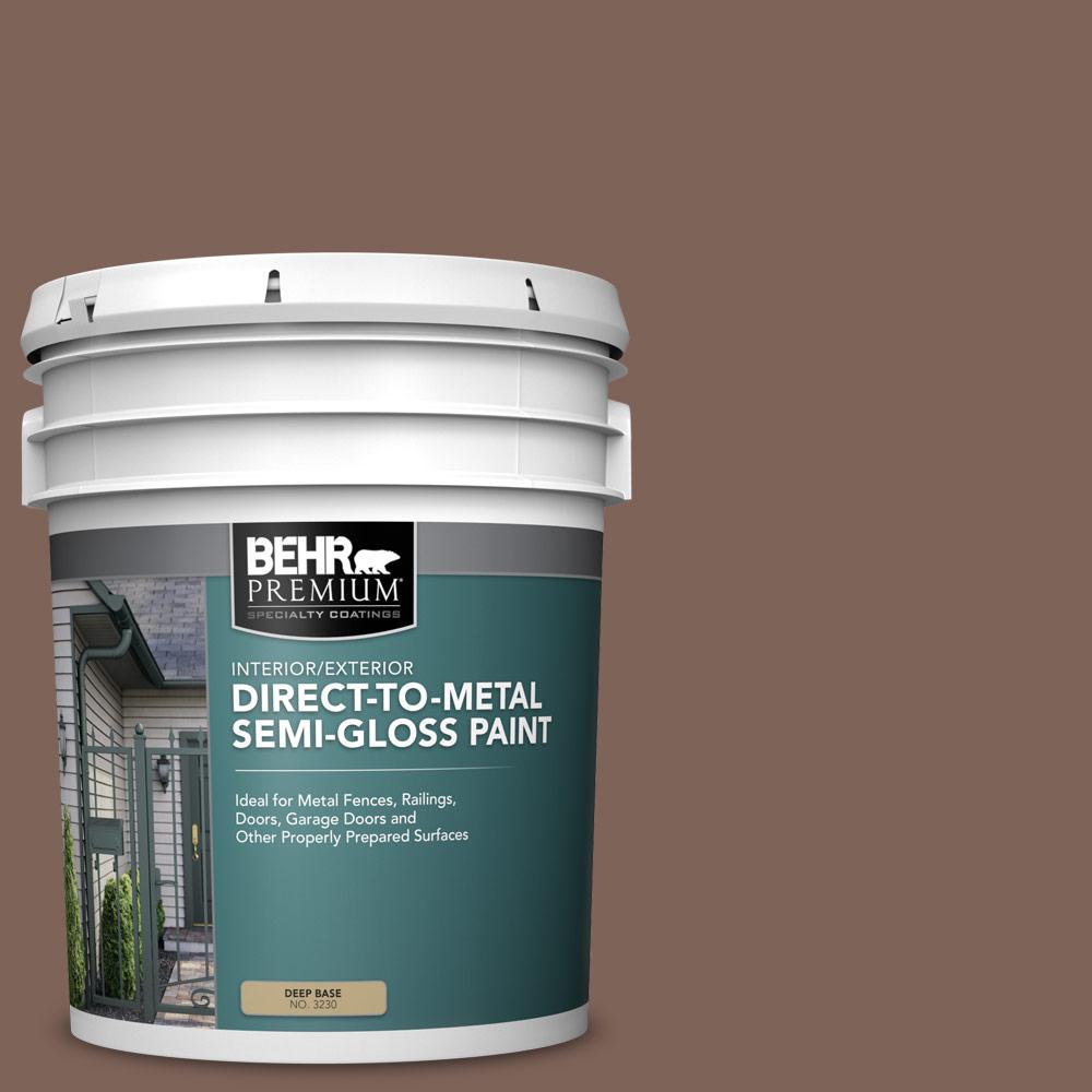 BEHR PREMIUM 5 gal. HDCAC05 Cocoa Shell SemiGloss