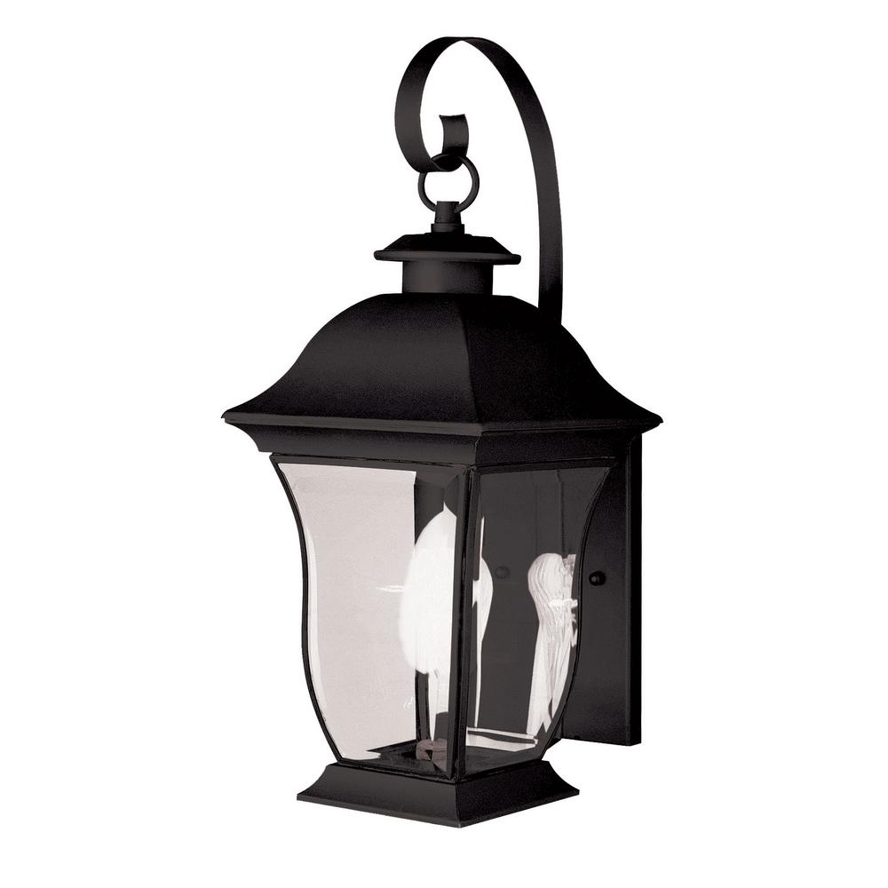 Black Bel Air Lighting Waterproof Outdoor Wall Mounted Downing 1 Light Black Outdoor Wall Mount Lantern