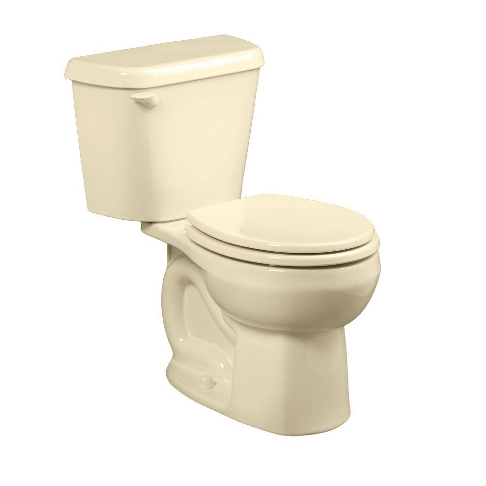 American Standard Colony 2 Piece 1 6 Gpf Single Flush Round Toilet American Standard Colony 2 Piece 1 6 Gpf Single Flush Round Toilet In Bone Seat