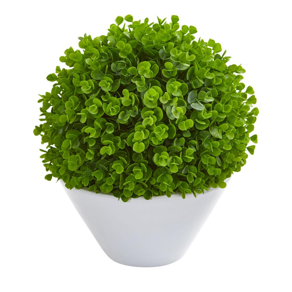 Nearly Natural Indoor 14In. Eucalyptus Artificial Ball in