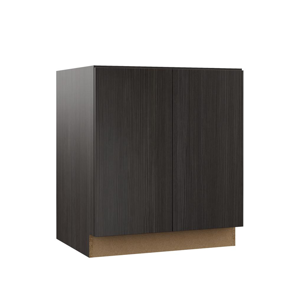 Hampton Bay Designer Series Edgeley Assembled 30x34 5x23 75 In Full Height Door Base Kitchen Cabinet Thunder