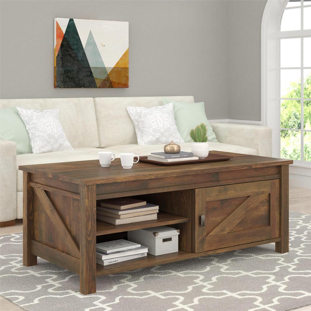 Ameriwood Brownwood Barn Pine Storage Coffee Table Hd24629 The Home Depot - Furniture Barn Coffee Tables Ameriwood Brownwood Barn Pine Storage Coffee Table Hd24629 The Home Depot - Furniture Barn Coffee Tables