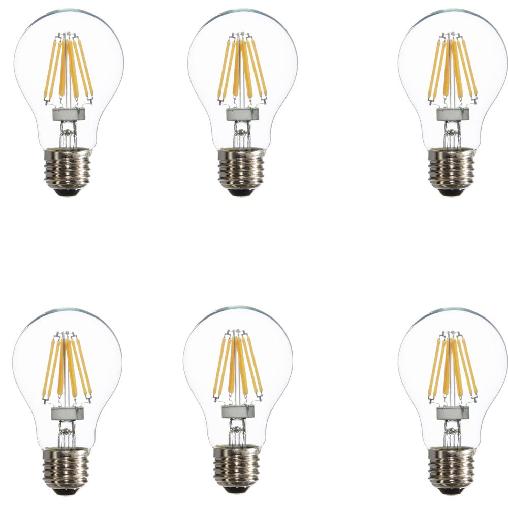 Varaluz 25w Equivalent Warm White A19 Dimmable Led Light Bulbs 6 Varaluz 25w Equivalent Warm White A19 Dimmable Led Light Bulbs 6 Pack