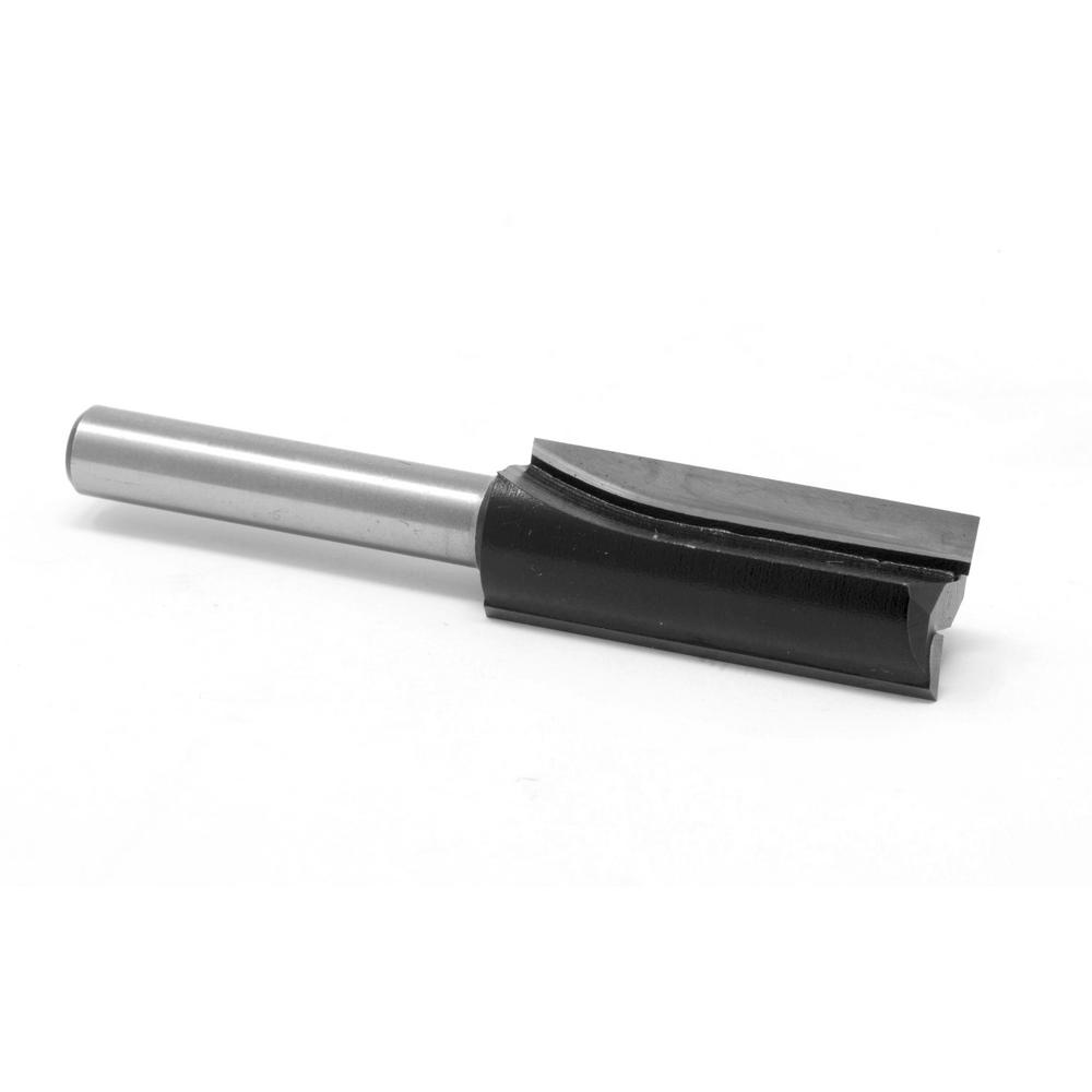 Wen 1 2 In Straight 2 Flute Carbide Tipped Router Bit With 1 4 In