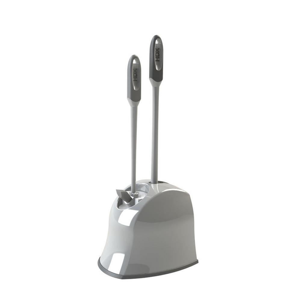 bronze toilet brush and plunger