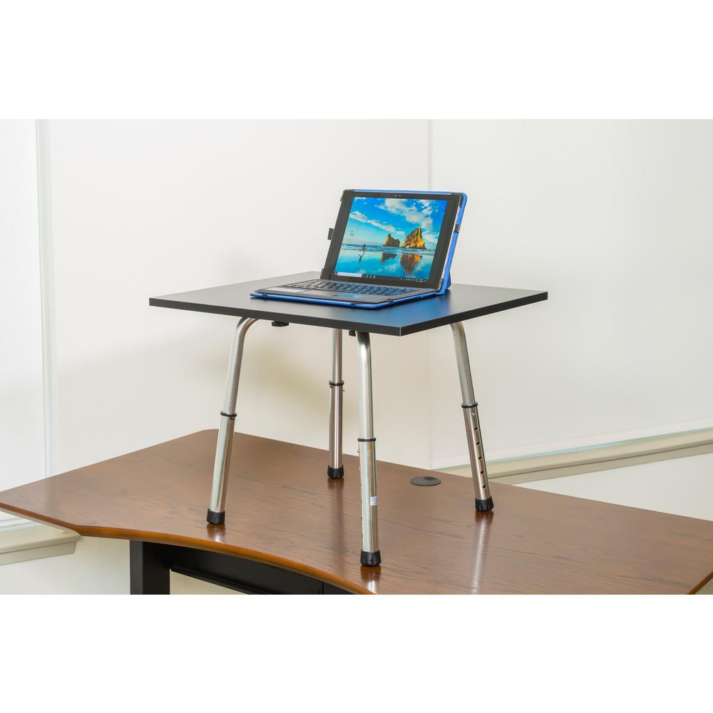 X Brand Portable And Versatile Height Black Adjustable Laptop