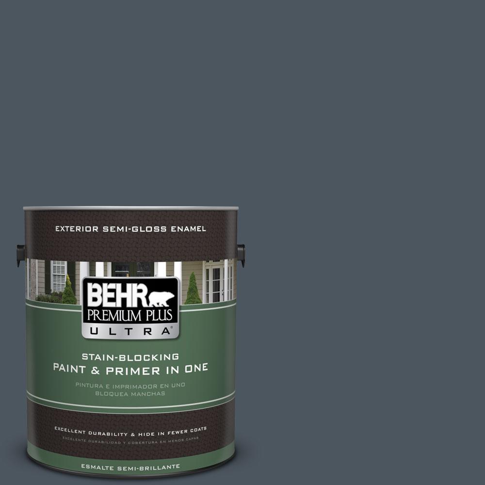 BEHR Premium Plus Ultra 1gal. N4807 Midnight Blue Semi