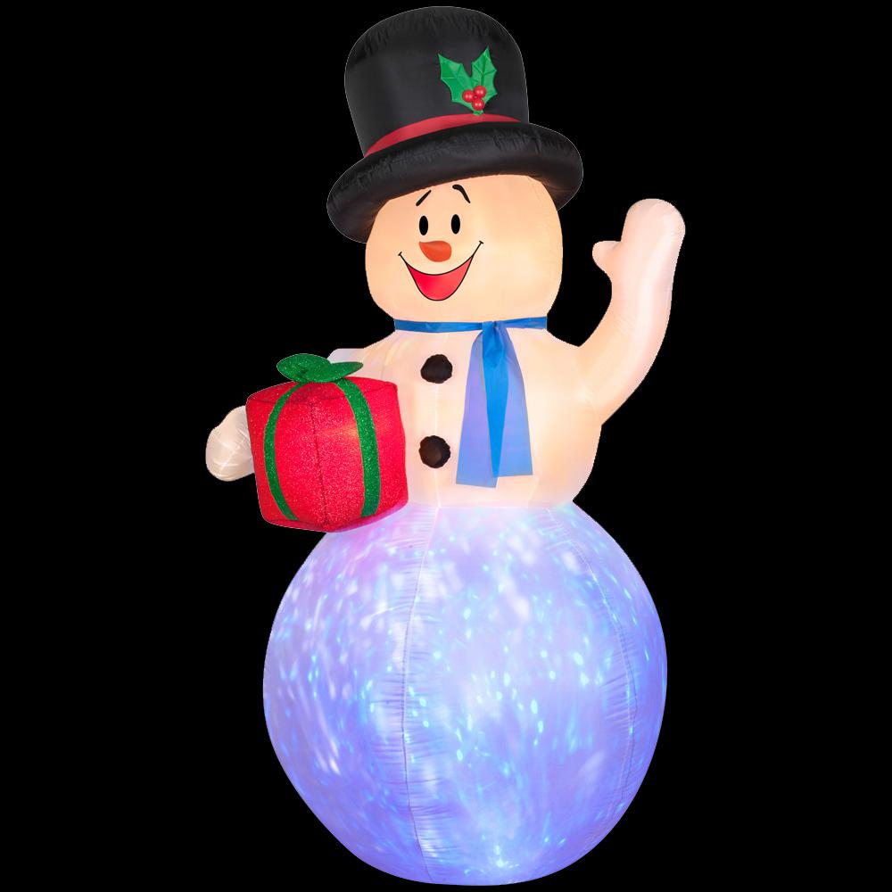 Gemmy 4 ft. Airblown Penguin Christmas InflatablesG11165 The Home Depot