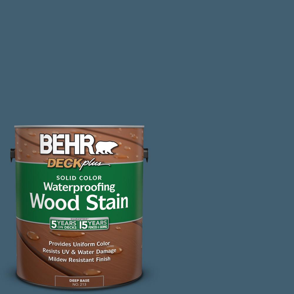 Blues Wood Deck Stain Exterior Sealers The Home Depot Sc 107 Wedgewood Solid Color Waterproofing Exterior Wood Stain