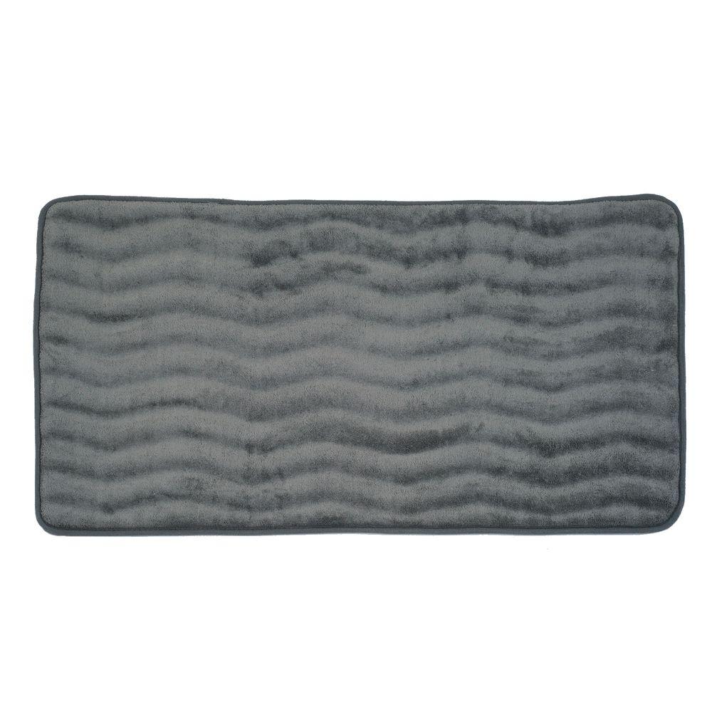 Platinum 24 in. x 60 in. Memory Foam Extra Long Bath Mat6711P The Home Depot