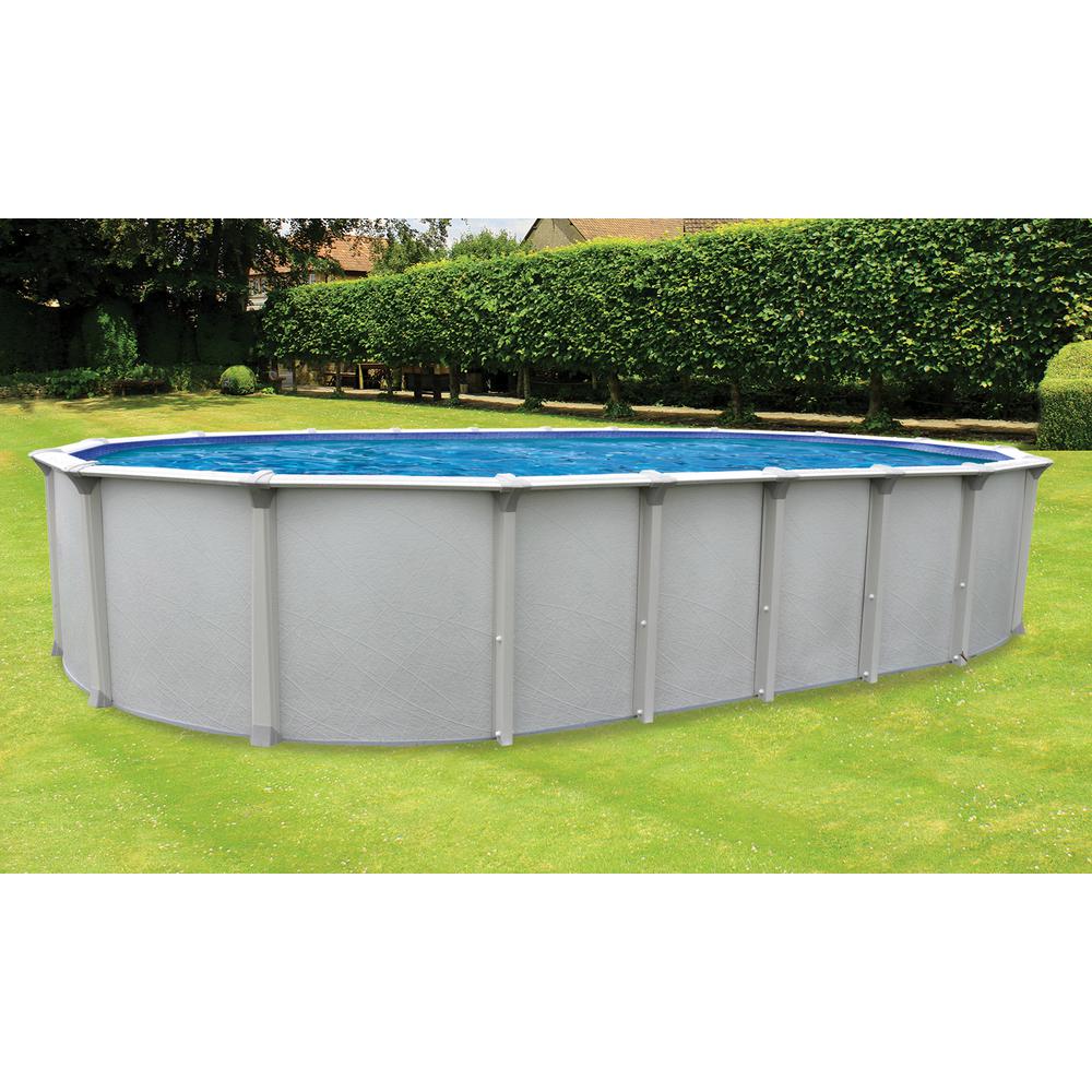 Oval Above Ground Pools Pools The Home Depot