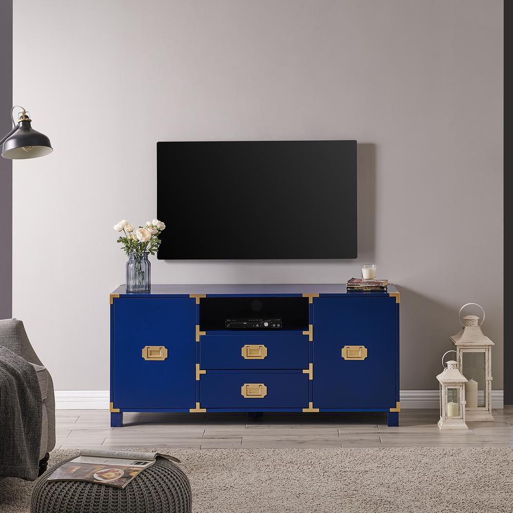 Featured image of post Navy And Wood Tv Stand : They can be classical aesthetics pieces for every home.