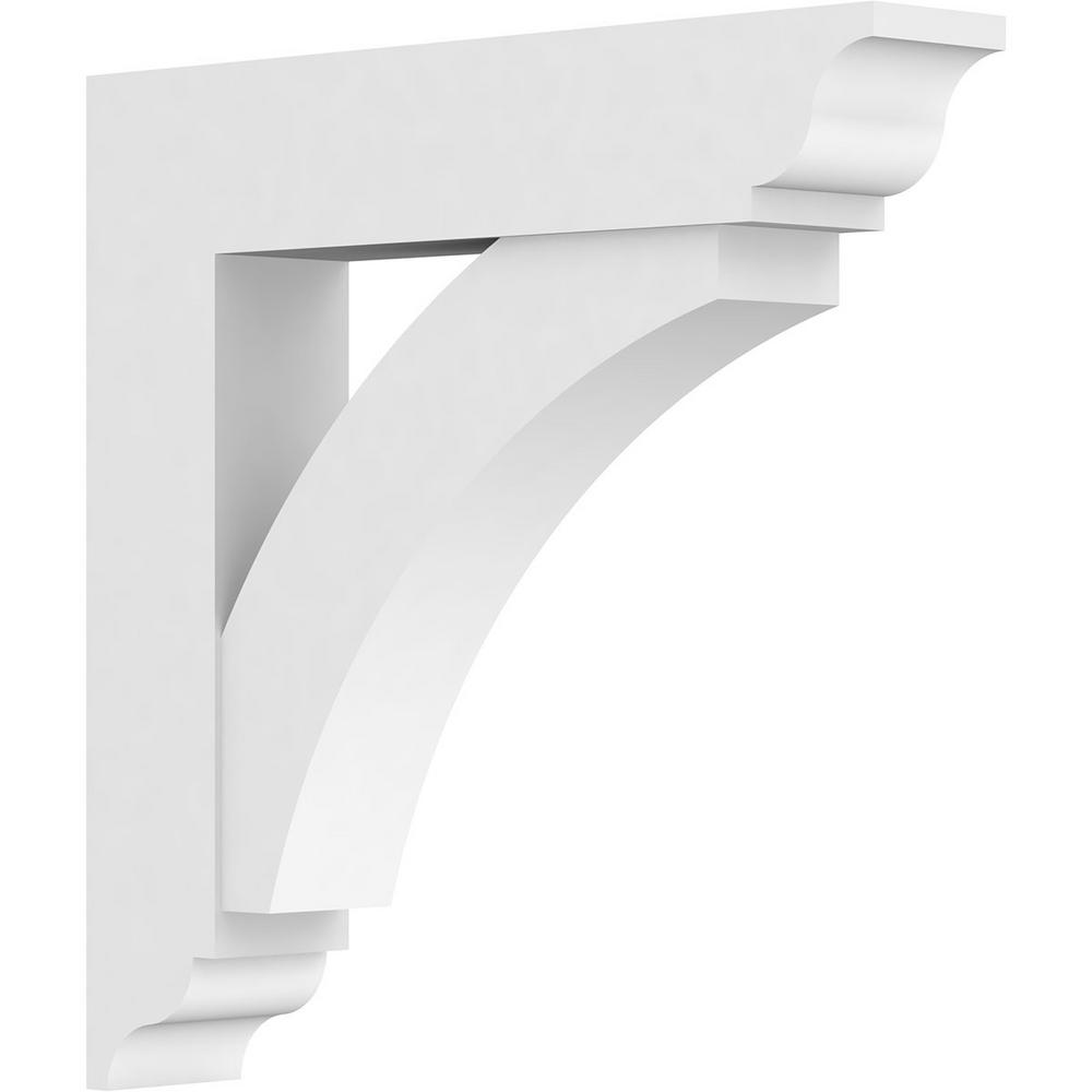 Rubberwood Ekena Millwork BKT01X07X07ADRW-CASE-6 1 1//2 W D x 7 H Andrea Wagon Wheel Bracket Piece 6-Pack