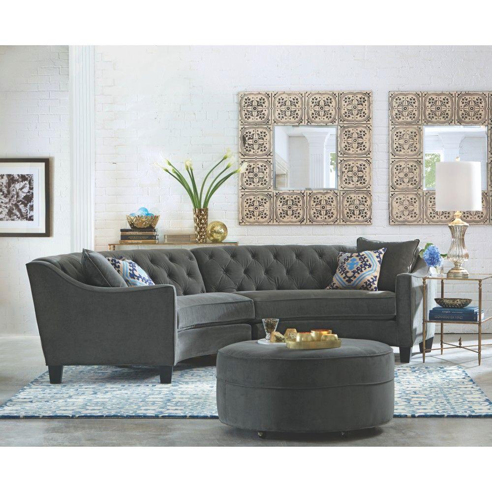 Home Decorators Collection Riemann 2 Piece Microsuede Smoke Home Decorators Collection Riemann 2 Piece Microsuede Smoke Sectional 3929 20 Raf Ss The Depot